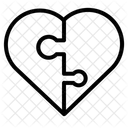 Heart Jigsaw Love Icon