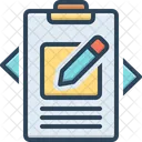Composed Author Clipboard Icon