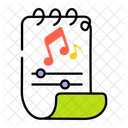 Composicao Musical Notas Musicais Letras Musicais Ícone