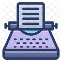 Composing Typewriter Copywriter Composing Novel Icon