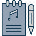 Compositor Musica Notas Musicales Icono