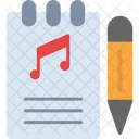 Compositor Musica Notas Musicales Icono