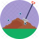 Bio Food And Agriculture Spade Manure Icon
