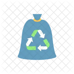 Compostable trash bag  Icon