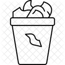 Composteira Com Restos Composto Lixeira Icon