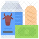 Compra de leche  Icono