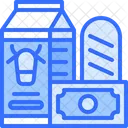 Compra De Leche Pago De Leche Leche Icono