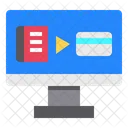 Computadora En Linea Compras Icono