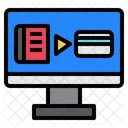 Computadora En Linea Compras Icono
