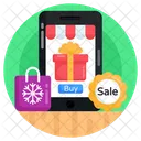 Mcommerce Compras En Linea Comercio Electronico Icono