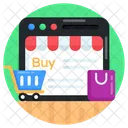 Comercio Electronico Tienda Web Compra De Sitios Web Icono