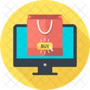 Compra En Linea Comercio Computadora Icon