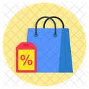 Venta De Compras Tote Yute Icono