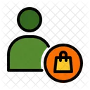 Cliente Comprar Bolsa De Compras Icono