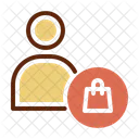 Cliente Comprar Bolsa De Compras Icono
