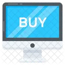 Comprar En Linea Compras En Linea Comercio Electronico Icono