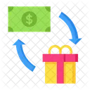 Compras Pago En Efectivo Comprar Regalo Icono
