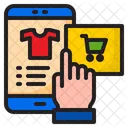Telefono Movil Comercio Electronico Compras Icono