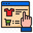 Carro En Linea Camisa Icono