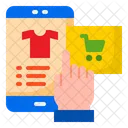 Telefono Movil Comercio Electronico Compras Icono