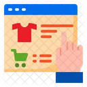 Carro En Linea Camisa Icono