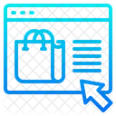 Comprar Ir De Compras En Linea Icono