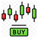 Comprar Acciones Negociar Icono