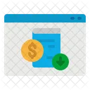Curso On Line Pago Ícone