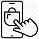 Comprar En Linea Compras En Linea Compras En Linea Icono