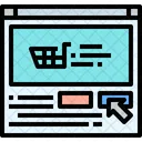 Compras Compras En Linea Productos En Linea Icono