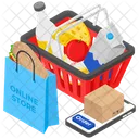 Compras Cesta De Compras Comprar Icono