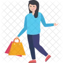 Compras Compras Chica De Compras Icono