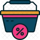 Compras Cesta Descuento Icono
