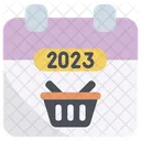 Compras 2023 Calendario Icono