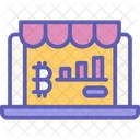 Compras de bitcoins  Icono