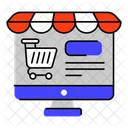 Compras de comercio electrónico  Icono