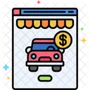 Compras de autos en línea  Icono