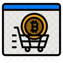 Compras De Bitcoin Bitcoin Compras Ícone