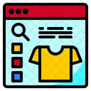 Compras De Camisetas En Linea Compras De Camisetas Productos En Linea Icono