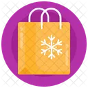 Bolsa De Compras Compras De Invierno Totalizador Icono