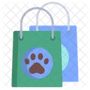 Compras De Mascotas Bolsa De Compras Para Mascotas Bolsa De Compras Icono