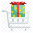 Compras De Regalos Carrito Caja De Regalo Icono