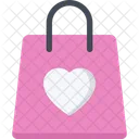 Compras De San Valentin Compras De Bodas Bolsa De Compras Icono