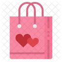 Bolsa Compras Amor Icono