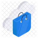 Compras en la nube  Icono