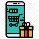 Compras En Linea Dinero Icono