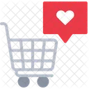 Compras en redes sociales  Icono