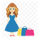 Compras femeninas  Icono