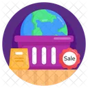 Compras En Todo El Mundo Compras Globales Ventas Globales Icon