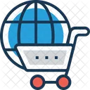 Compras Em Todo O Mundo Carrinho Ícone